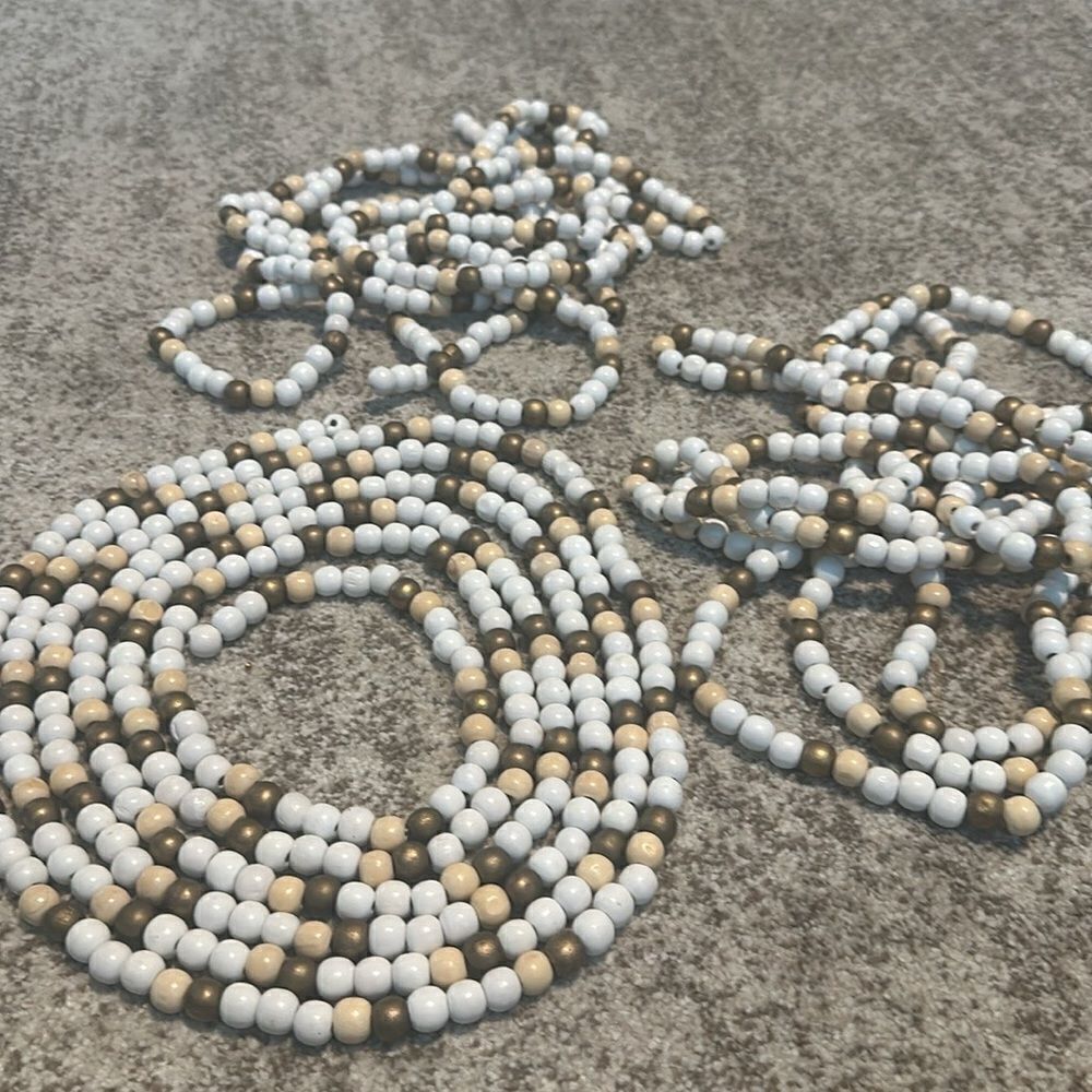 Christmas Tree Beaded Garland Decor 3 Strands